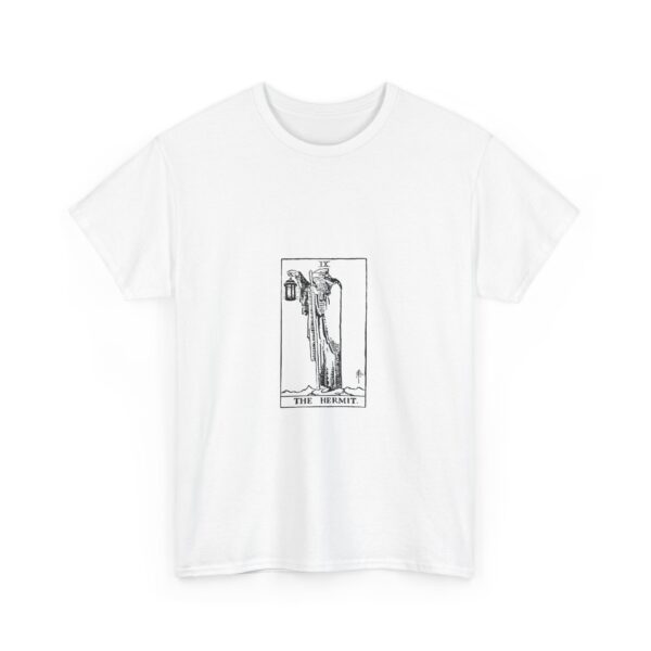 Unisex Heavy Cotton Tee | Hermit Tarot Arcana Number IX - Image 2