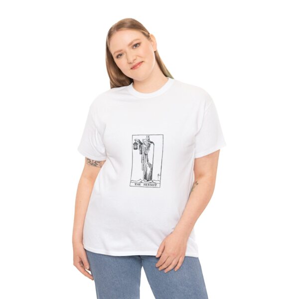 Unisex Heavy Cotton Tee | Hermit Tarot Arcana Number IX - Image 5