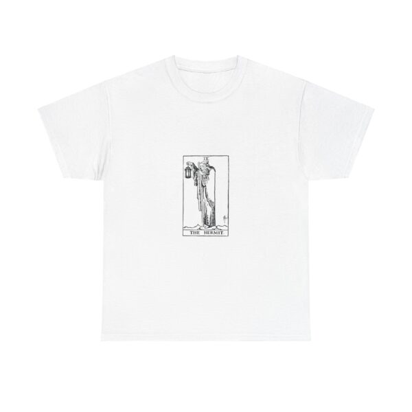 Unisex Heavy Cotton Tee | Hermit Tarot Arcana Number IX - Image 4